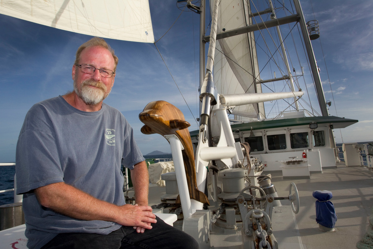 Steve Sawyer in New Zealand. © Greenpeace / Nigel Marple