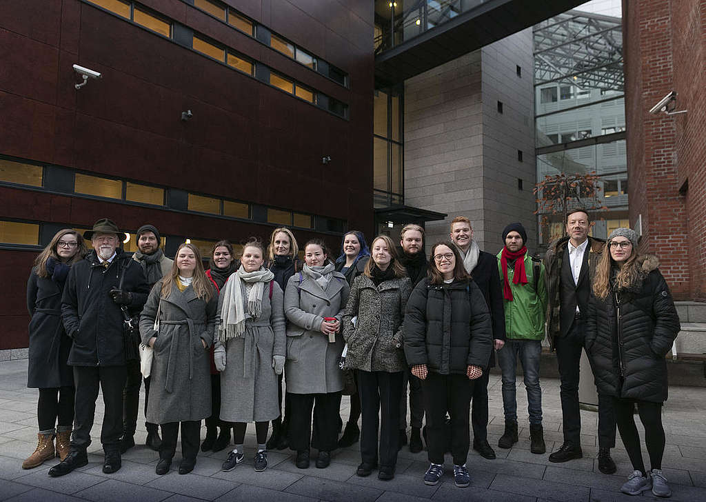 People vs Oil Court Case Oslo - Day 1© Johanna Hanno / Greenpeace