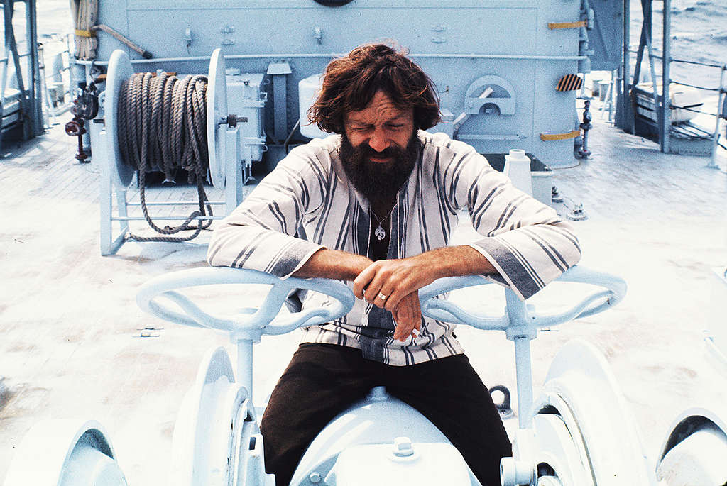 Bob Hunter on James Bay. © Greenpeace / Rex Weyler