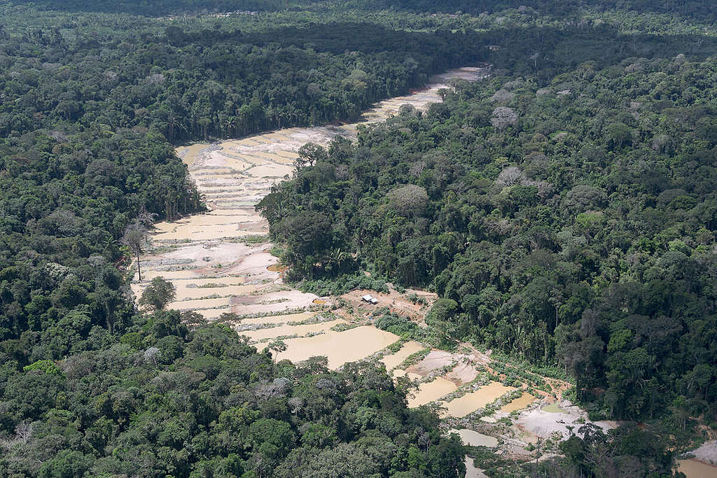 Mining pushes through and devastates the Munduruku Indigenous Land in the Amazon. © Marcos Amend / Greenpeace