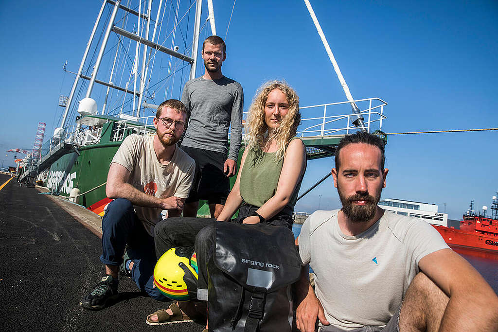 Project North Sea: Activists & Rainbow Warrior in Denmark.