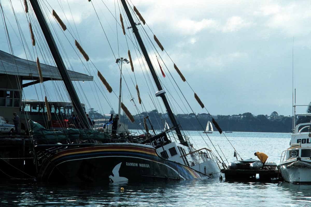 The Bombing Of The Rainbow Warrior Greenpeace New Zealand