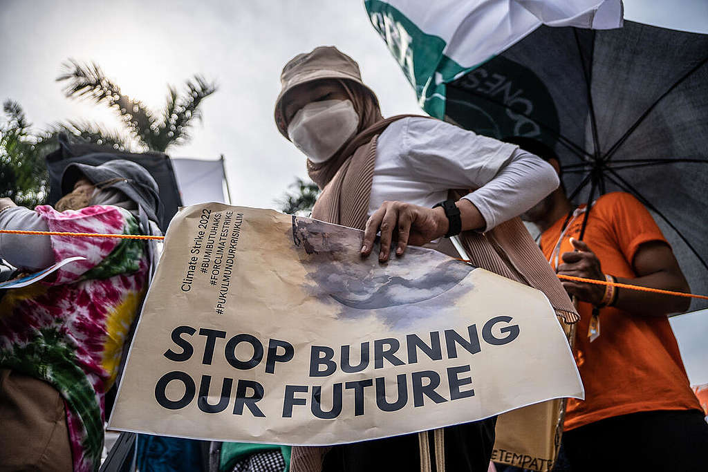 Climate Strike 2022 in Jakarta.