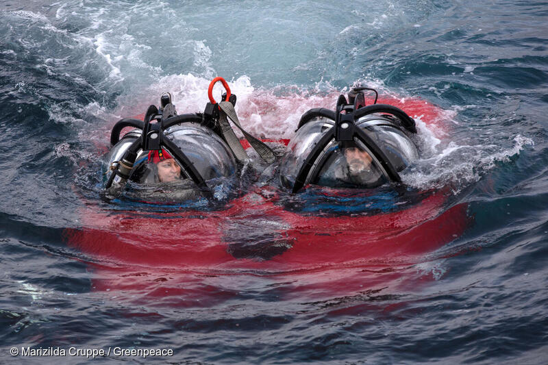 Submersible Dive In Antarctica