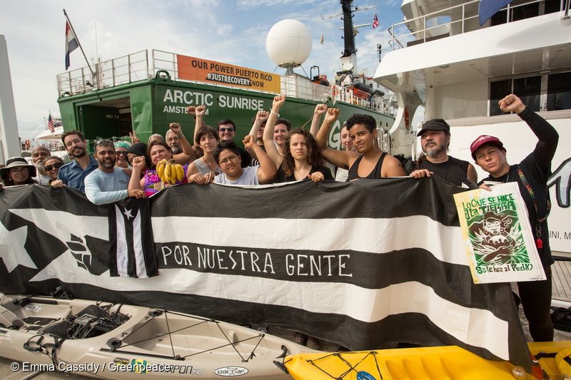 Local Activists Welcome the Arctic Sunrise to Puerto Rico