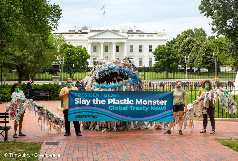 Calling President Biden to support an ambitious Global Plastics Treaty