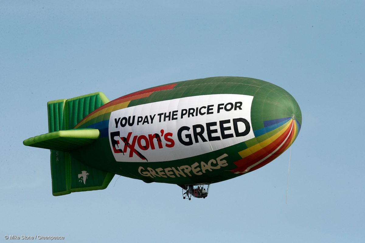 Airship Message for Exxon Meeting in Dallas