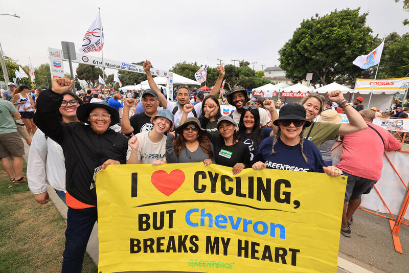 Chevron Grand Prix Protest at Manhattan Beach, California
