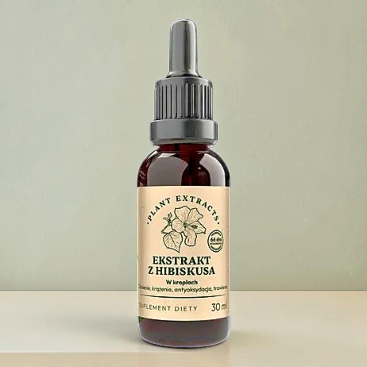 Ekstrakt z hibiskusa 30 ml- ciśnienie, antyoksydacja, trawienie 66 dni