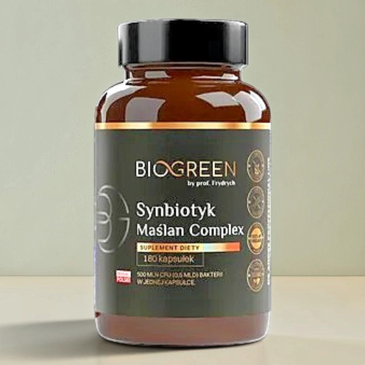 BIOGREEN Synbiotyk Maślan Complex 180 kapsułek wegańskich
