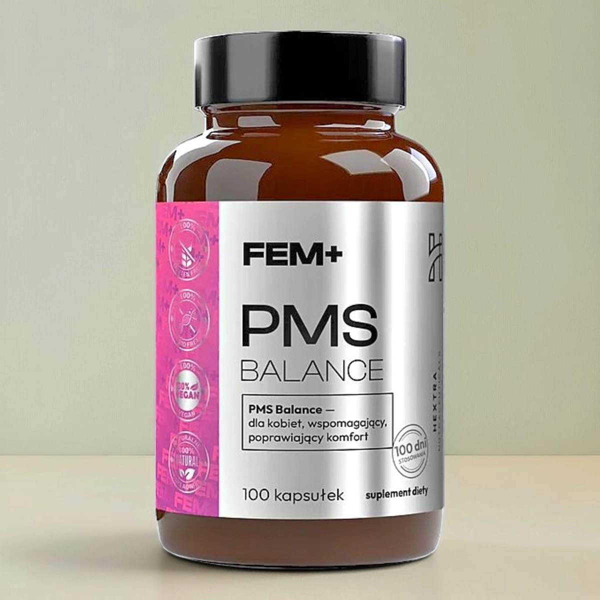 Hextra PMS Balance FEM+ 100 kapsułek wegańskich