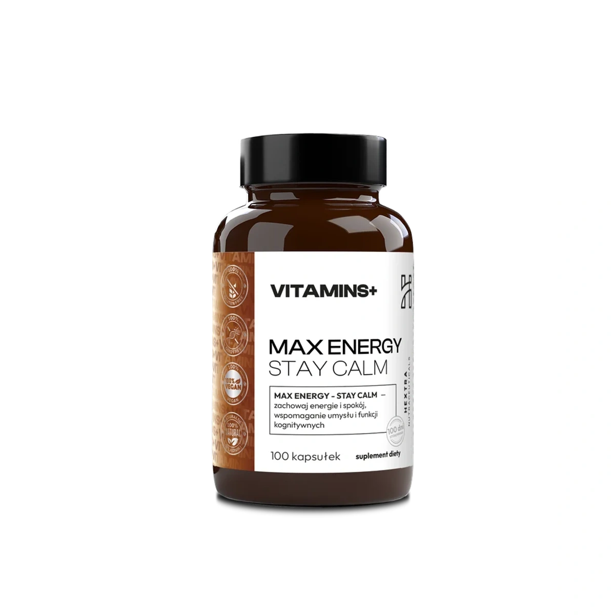 Hextra MAX ENERGY STAY CALM 100 kapsułek