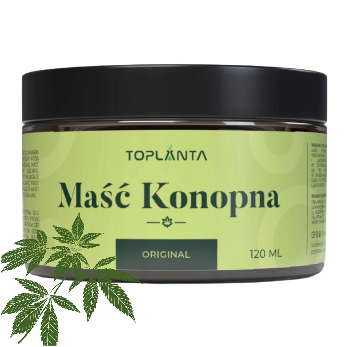 ToPlanta Maść Konopna CBD do skóry 120 ml