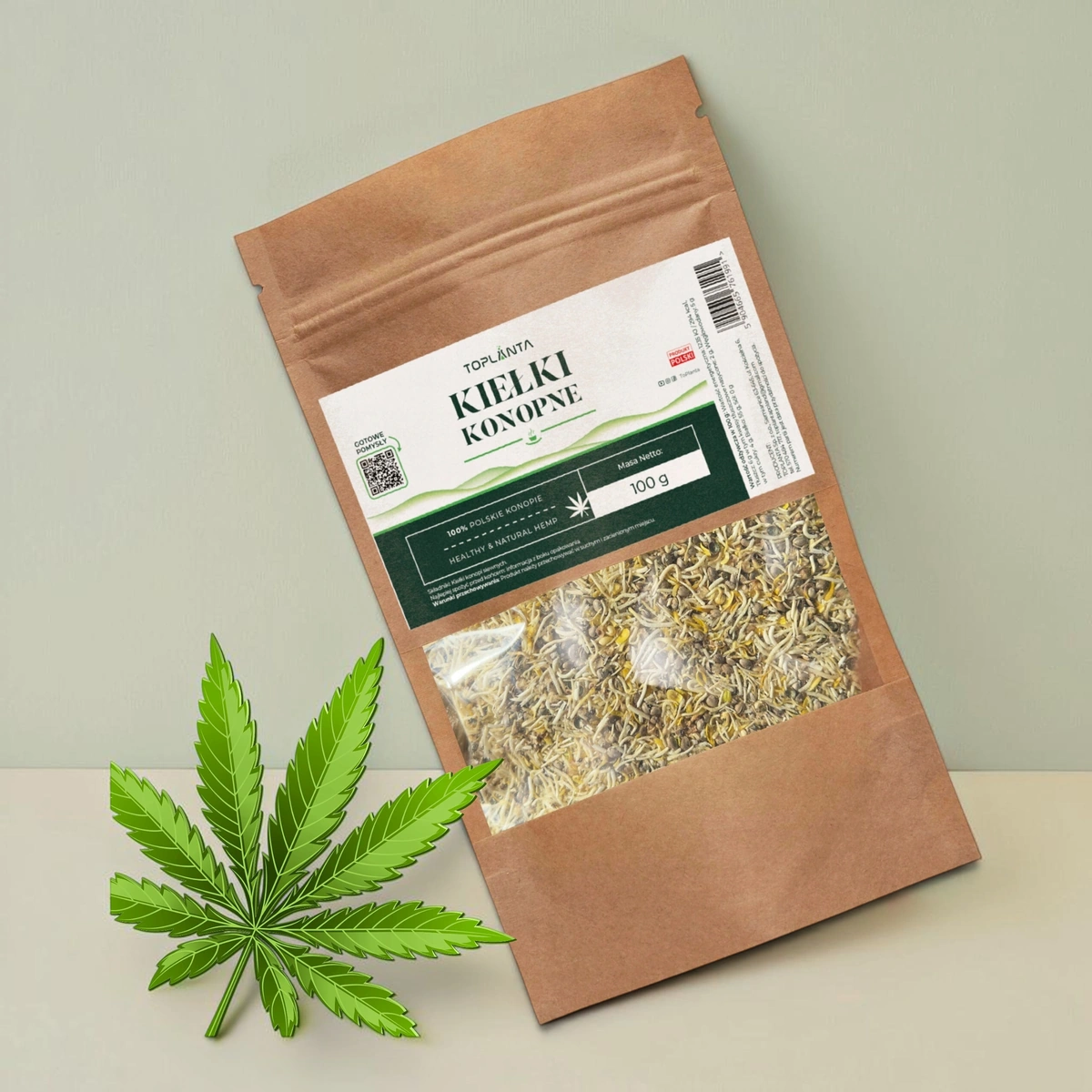 Liofilizowane kiełki konopi ToPlanta 50 g