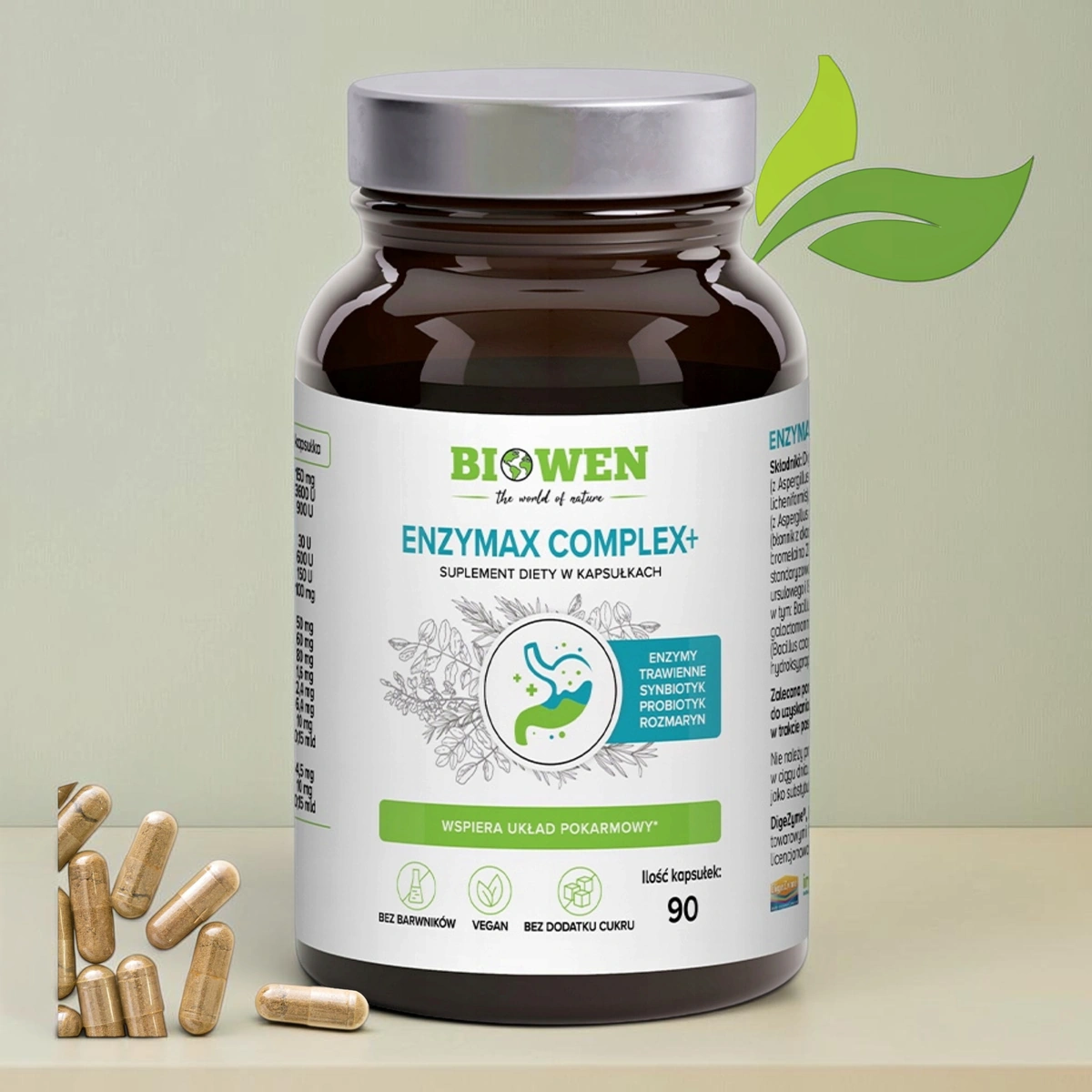 Biowen Enzymax Complex+ 90 Kapsułek Biowen Suplement Diety
