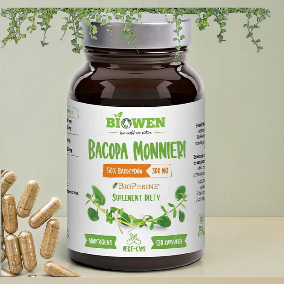 Bacopa Monnieri 120 kaps. Biowen Suplement Diety