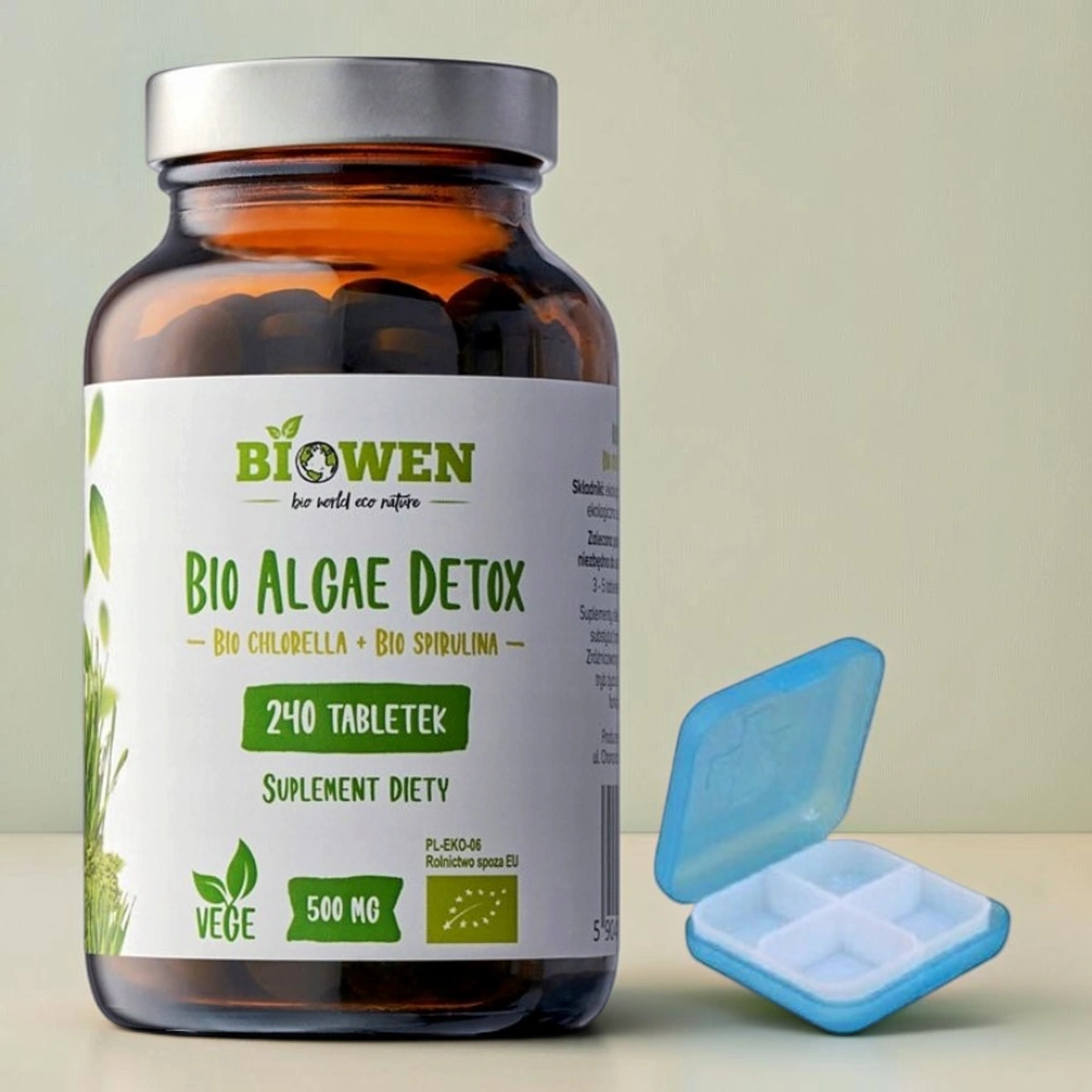 BIO Algae Detox 240 tabletek Biowen Suplement Diety