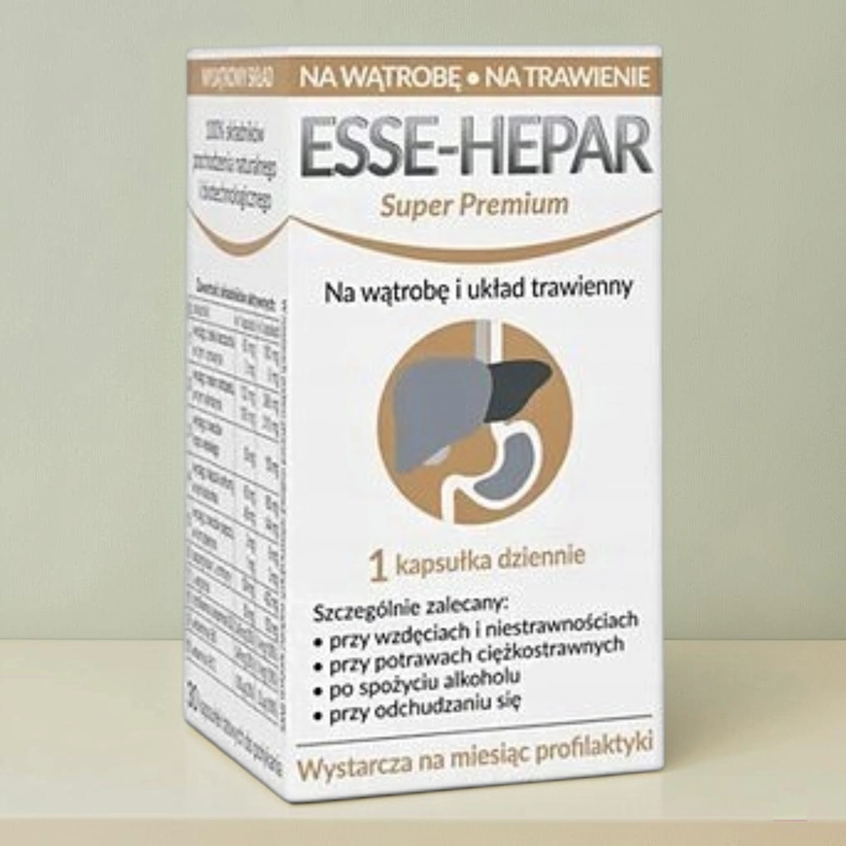Esse-Hepar 30 kapsułek Uniphar Suplement diety