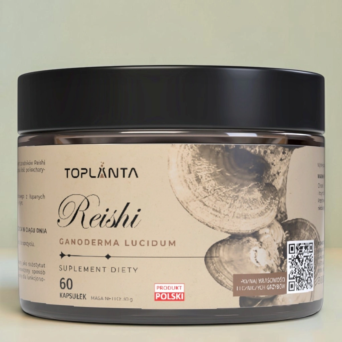 ToPlanta Reishi (Ganoderma lucidum) ekstrakt standaryzowany, 60 kaps.