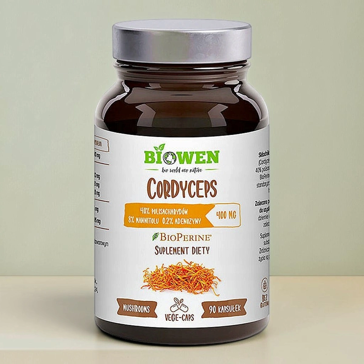 CORDYCEPS Maczużnik Chiński 90kap BIOWEN Suplement Diety