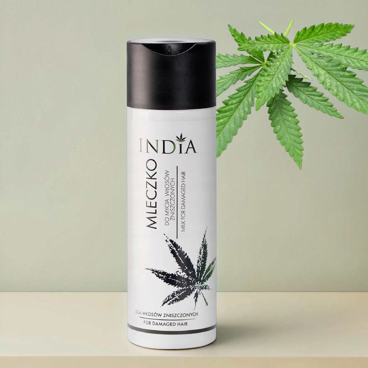 INDIA Mleczko do mycia włosów zniszczonych 200 ml.