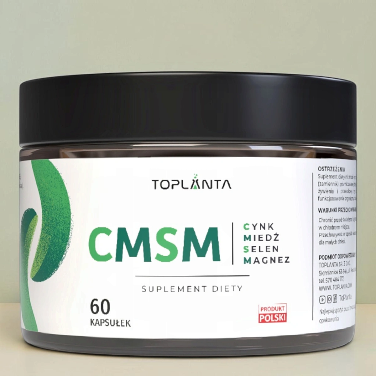 CMSM kompleks ToPlanta – cynk, magnez, selen, miedź, B6