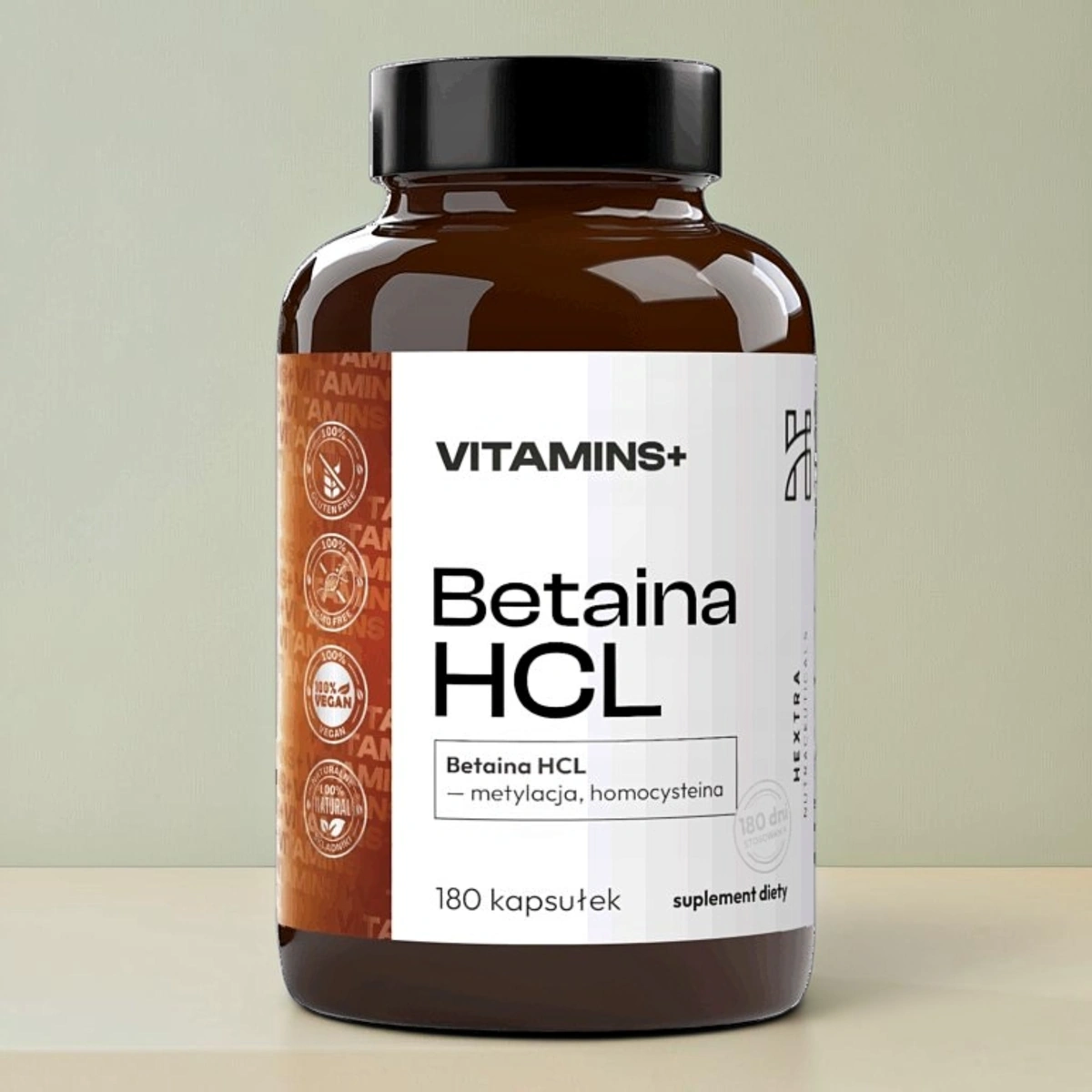 Betaina HCL – metylacja, homocysteina 180 kaps. ToPlanta Suplement Diety