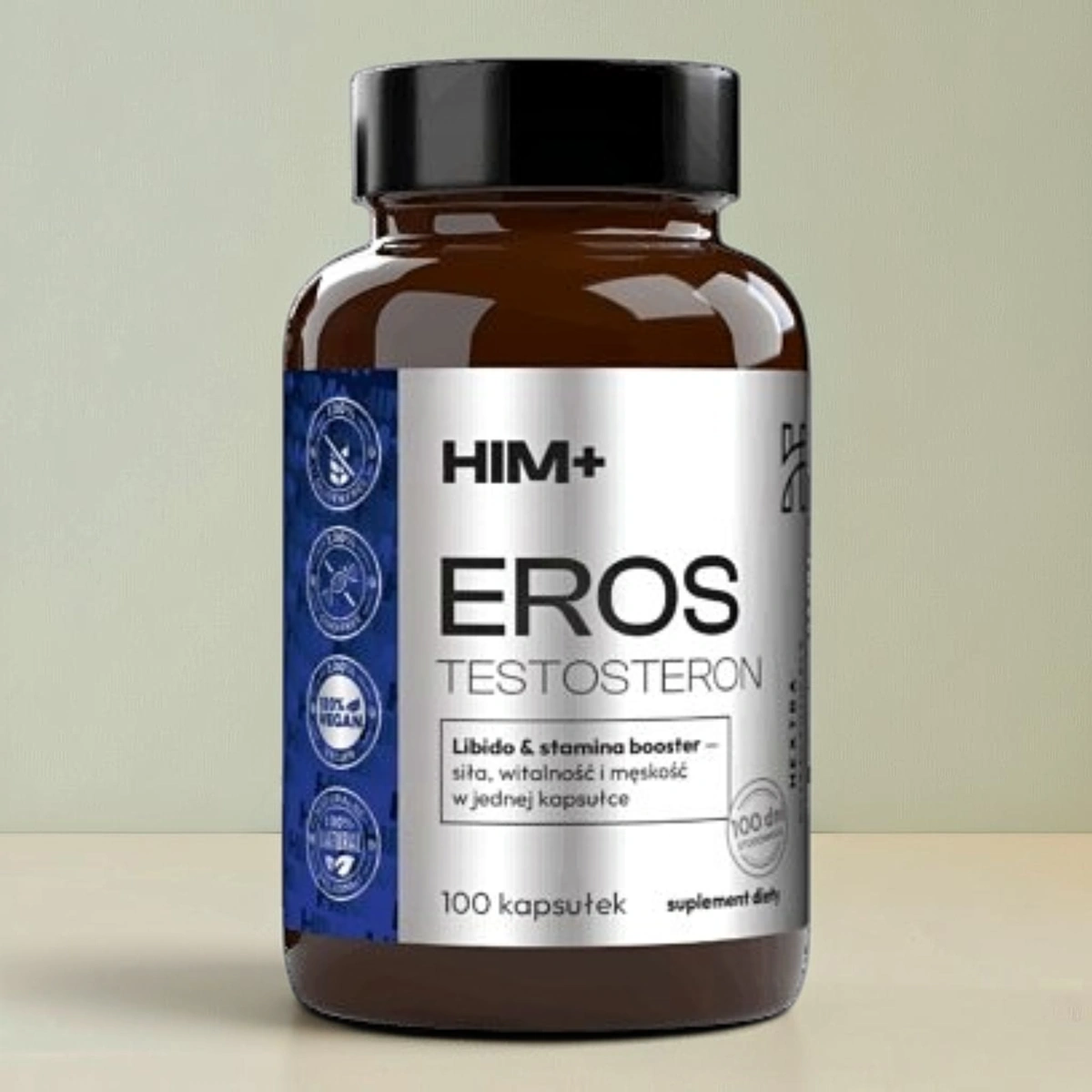 EROS TESTOSTERON Libido 100 kaps. od ToPlanta Suplement Diety