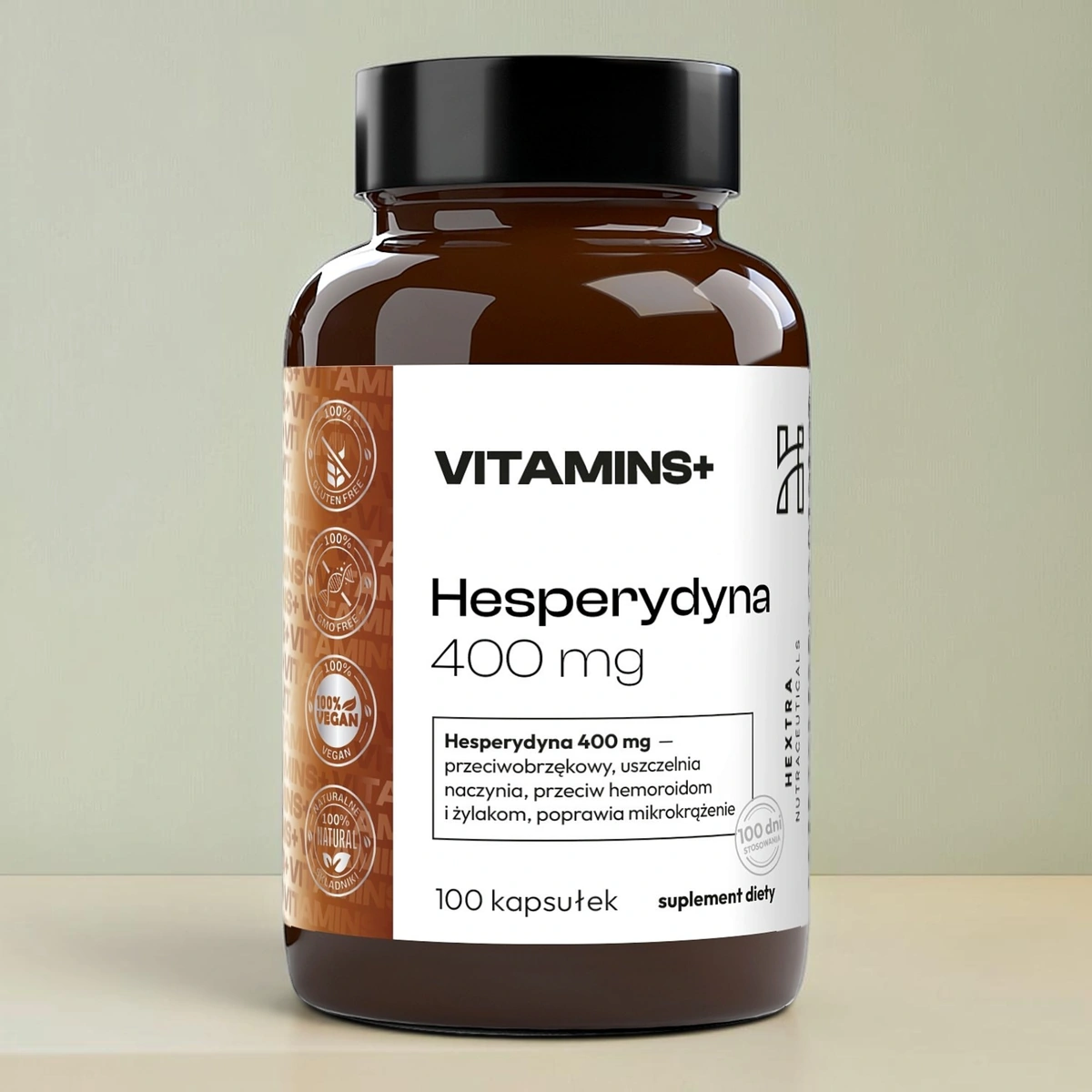Hesperydyna 100kaps.x400mg - przeciwobrzękowy Suplement Diety