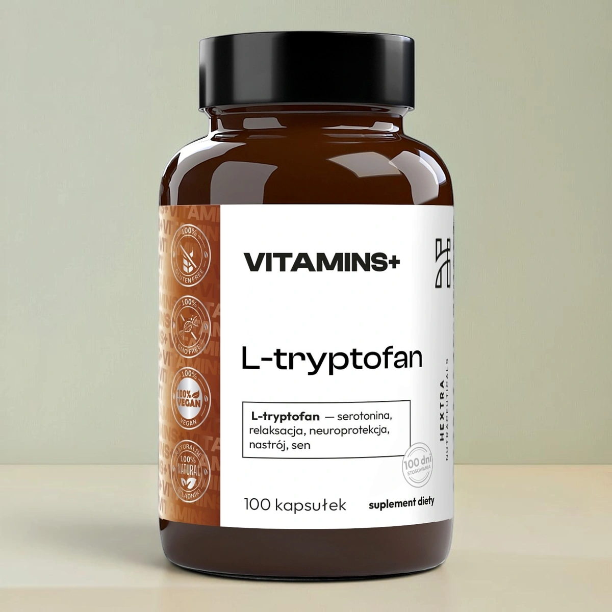 Hextra L-tryptofan 300 mg, 100 kapsułek