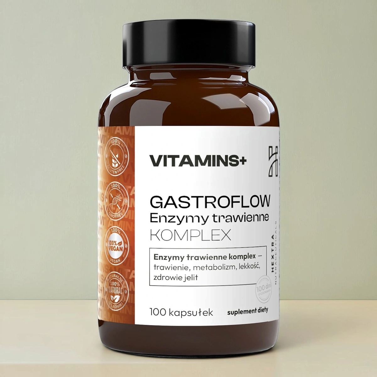 GASTROFLOW Enzymy trawienne 100kaps.Suplement Diety od ToPlanta