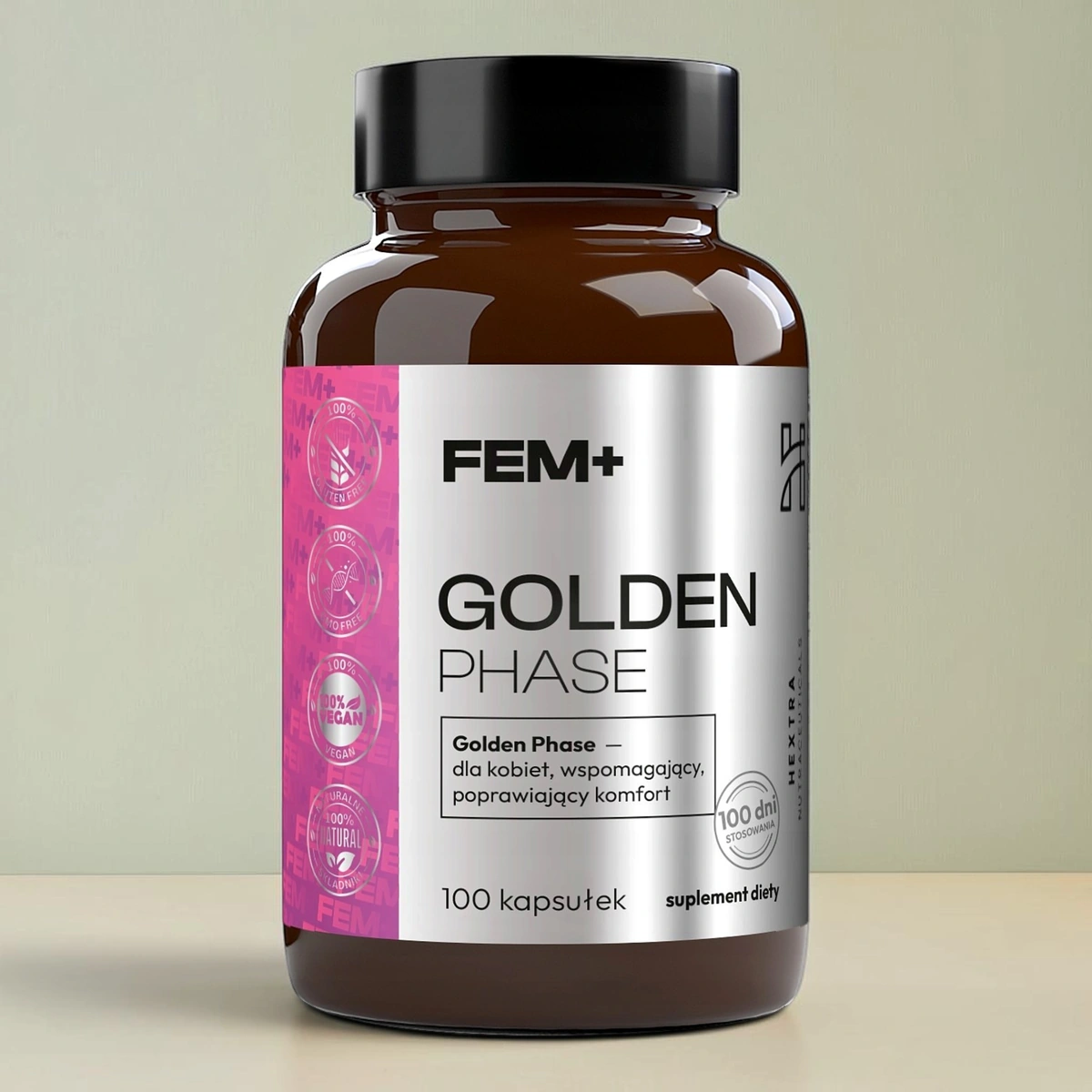 FEM+ GOLDEN PHASE 100 kaps.x500mg od ToPlanta menopauza