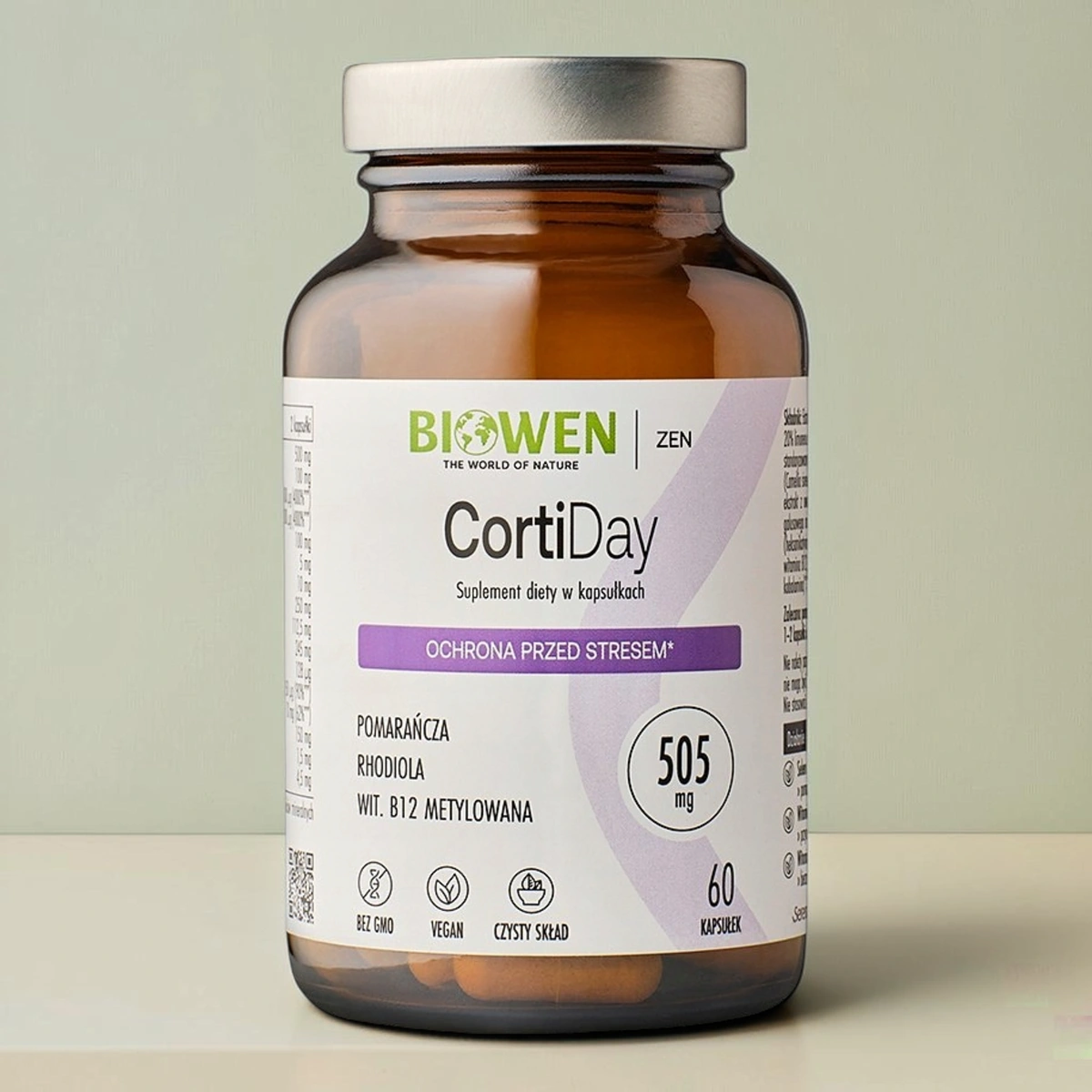 CortiDay NATURALNE WSPARCIE W STRESIE I ZMĘCZENIU 60 kapsułek Biowen