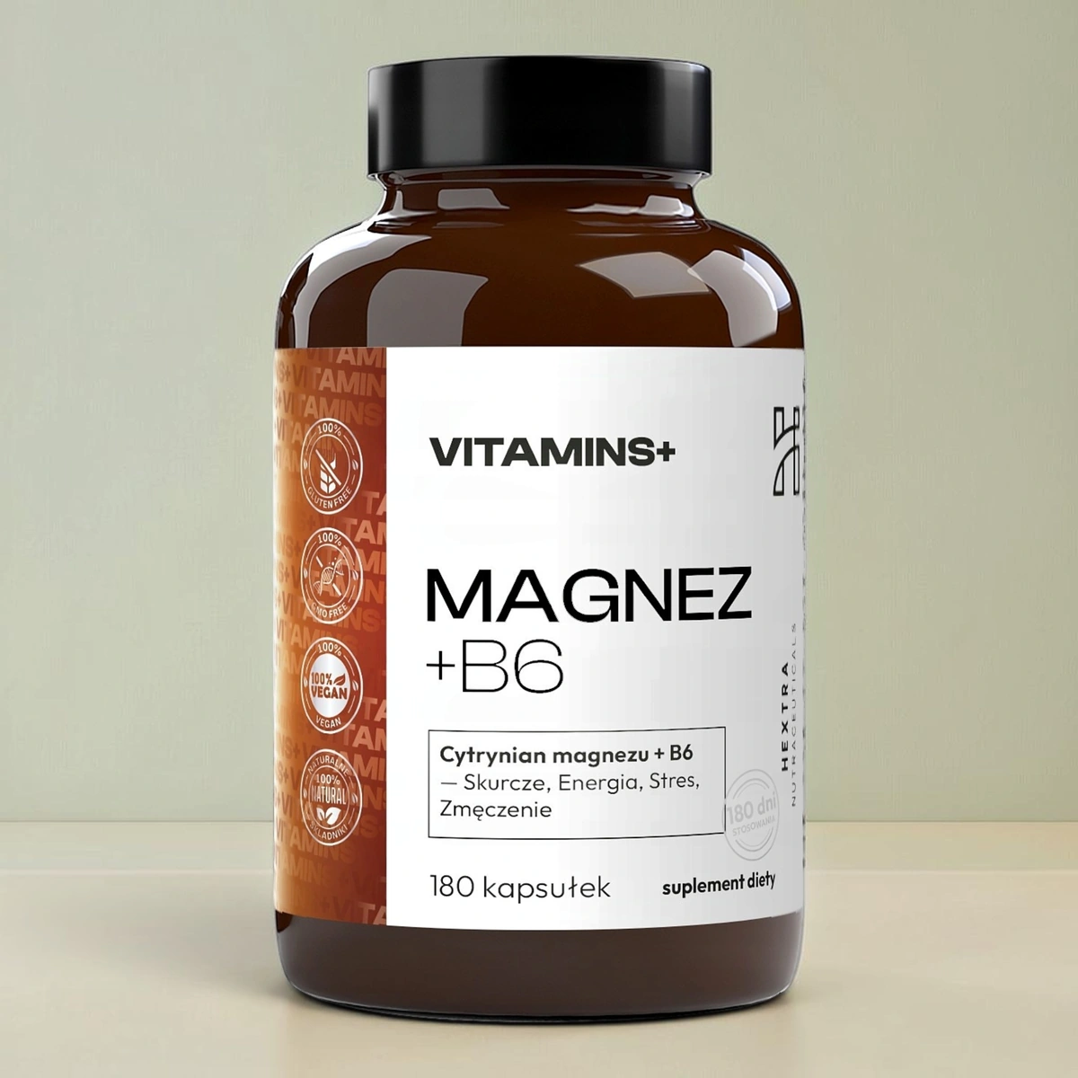 ToPlanta Magnez cytrynian + B6, 180 kapsułek