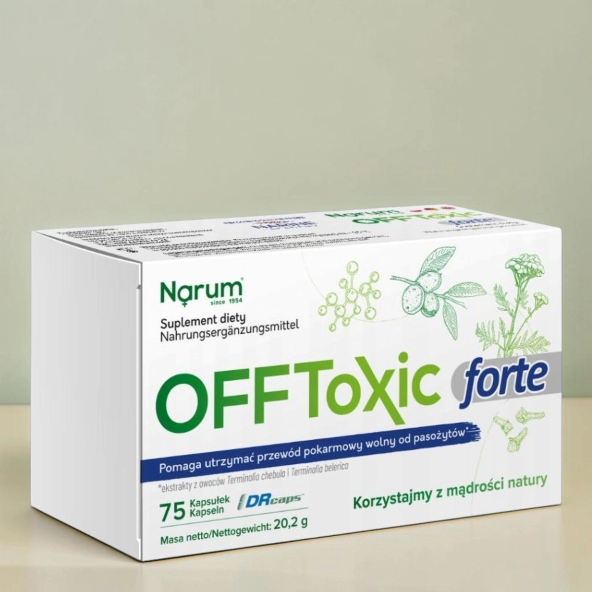Narum OFFToxic Forte wegański, 75 kapsułek