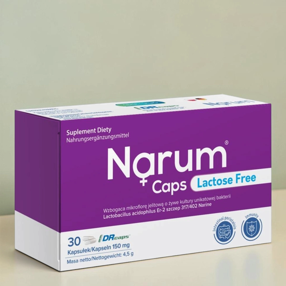 Narum Caps Lactose Free probiotyk bez laktozy 30 kapsułek