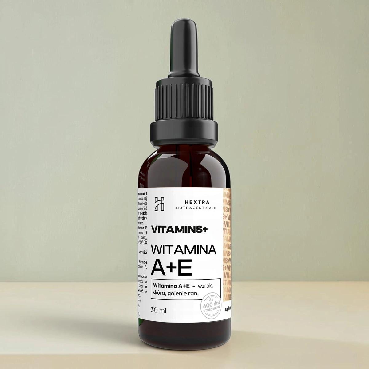 Witamina A + E w kroplach 30 ml na bazie oleju konopnego Hextra