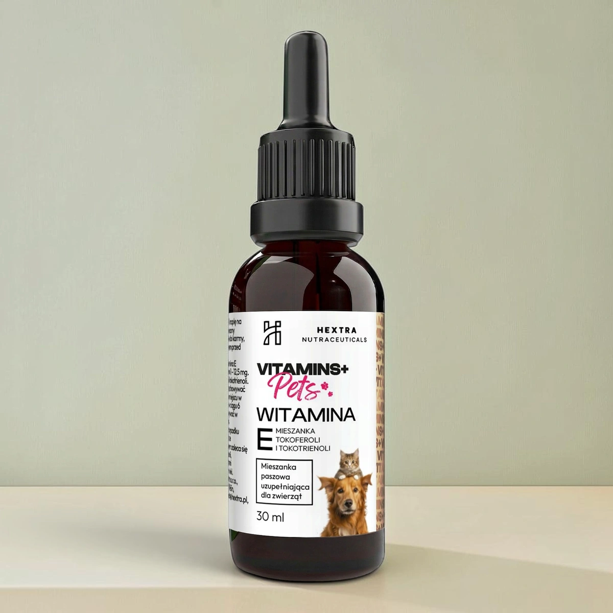 Witamina E w kroplach 30 ml dla zwierząt – tokoferole i tokotrienole