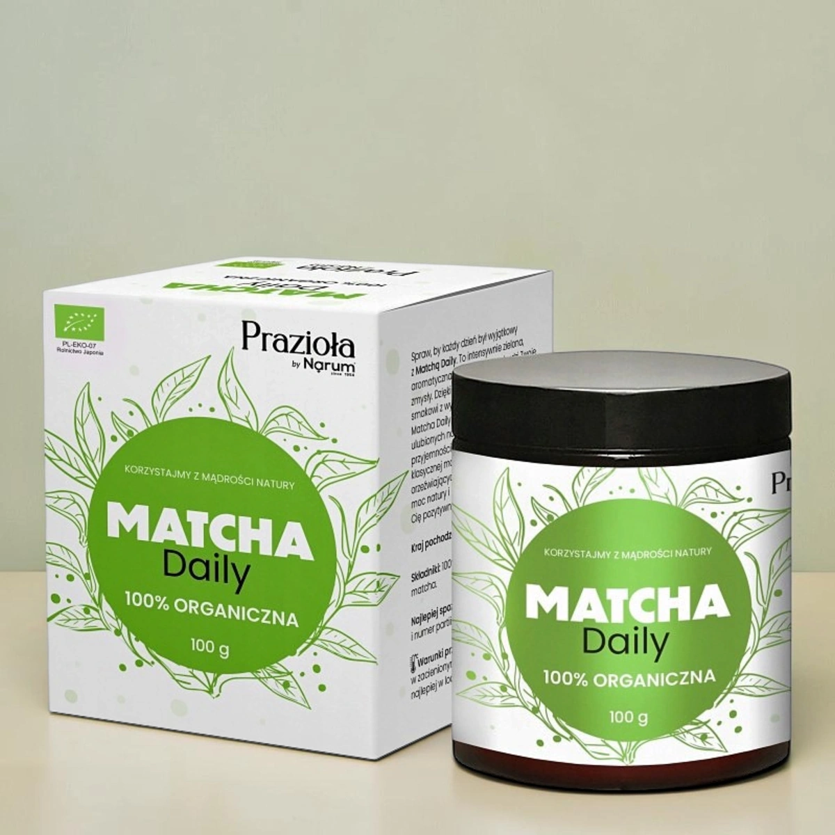 Matcha Daily, japońska sproszkowana zielona herbata, 100 g