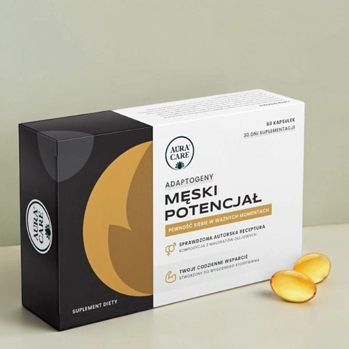 Aura Care "Męski Potencjał" ADAPTOGENY Dla mężczyzn Buzdyganek