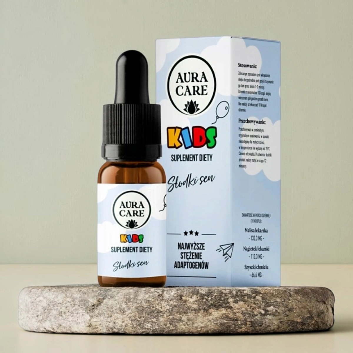 Aura Care KIDS Słodki Sen, macerat olejowy ziołowy, 10 ml