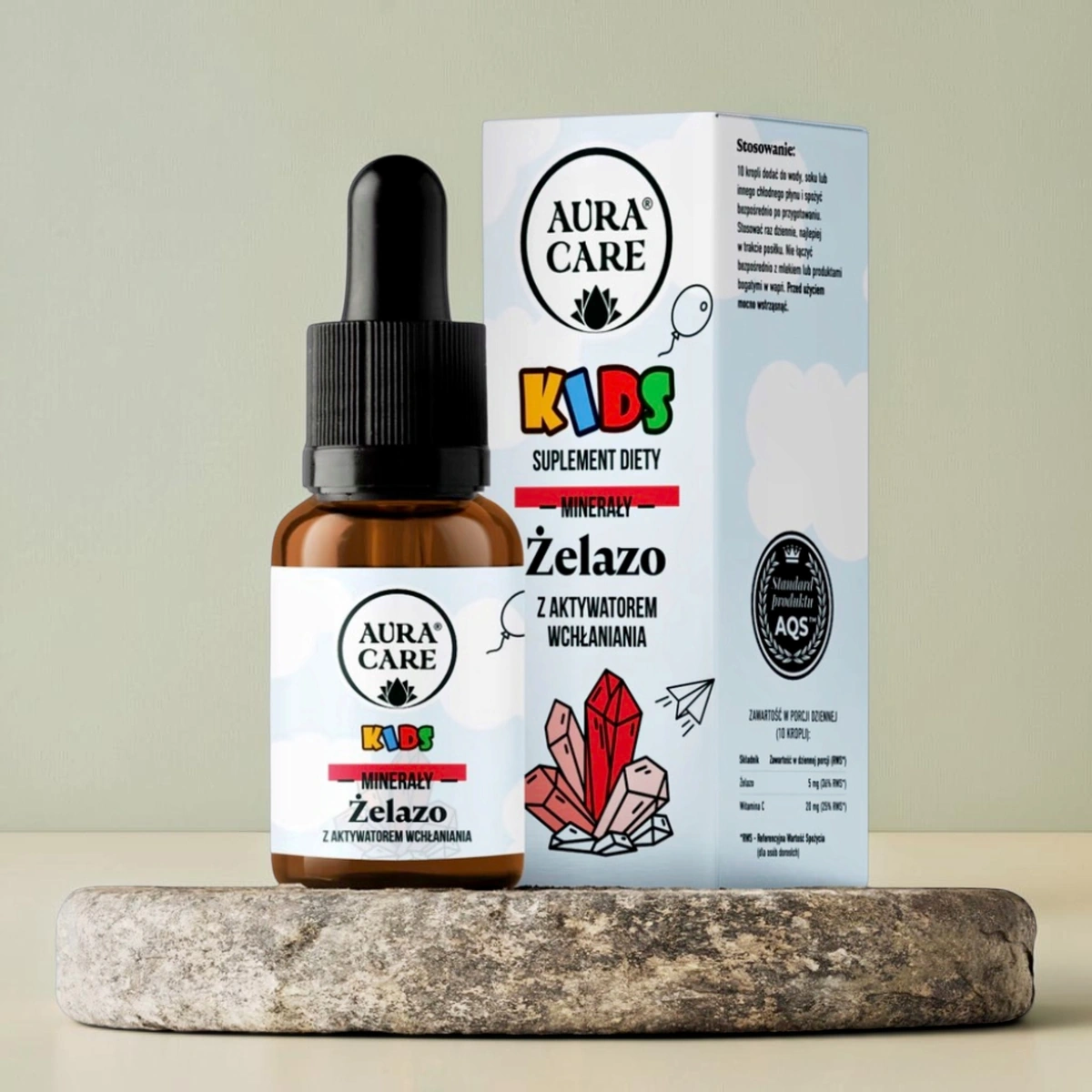 Aura Care Kids Żelazo w kroplach dla dzieci