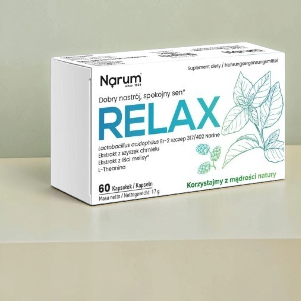 Narum Relax, 60 kapsułek wegańskich