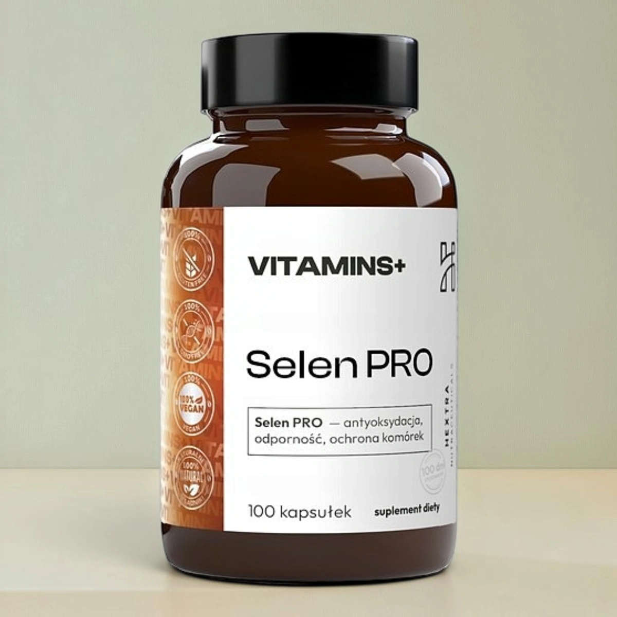 Hextra Vitamins+ Selen PRO 100 kaps. - selen i polifenole