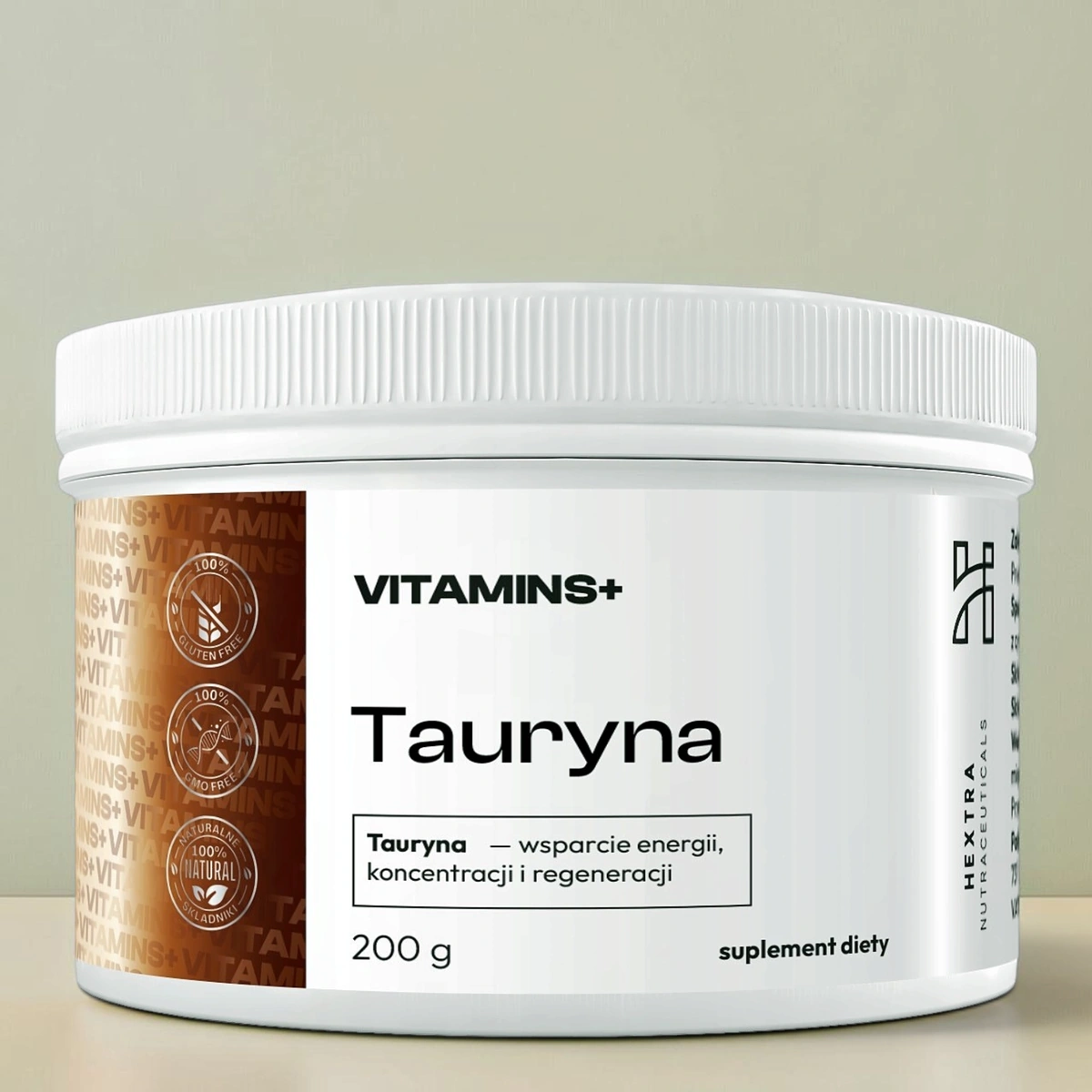 Tauryna 200 g - proszek, 5000 mg na porcję, ok. 40 dni