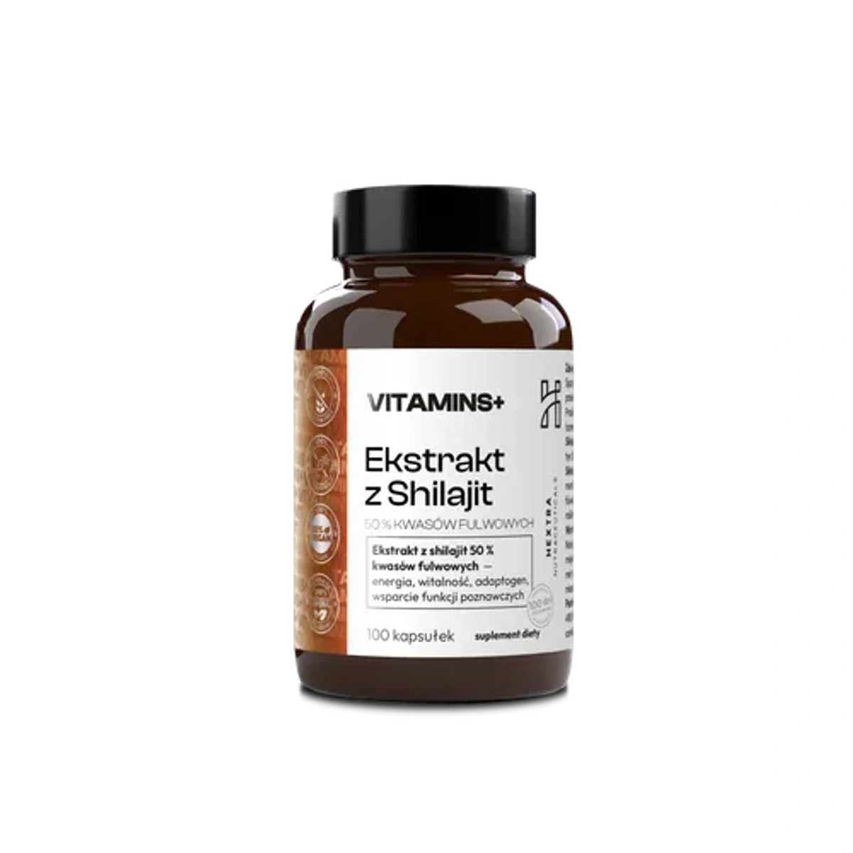 MUMIO Ekstrakt z shilajit 50 % kwasów fulwowych 100 kaps. - energia, witaln