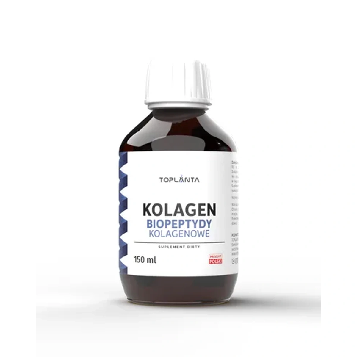 Kolagen biopeptydy 50% + witamina C + sok pomarańczowy, 150 ml - skóra, koś