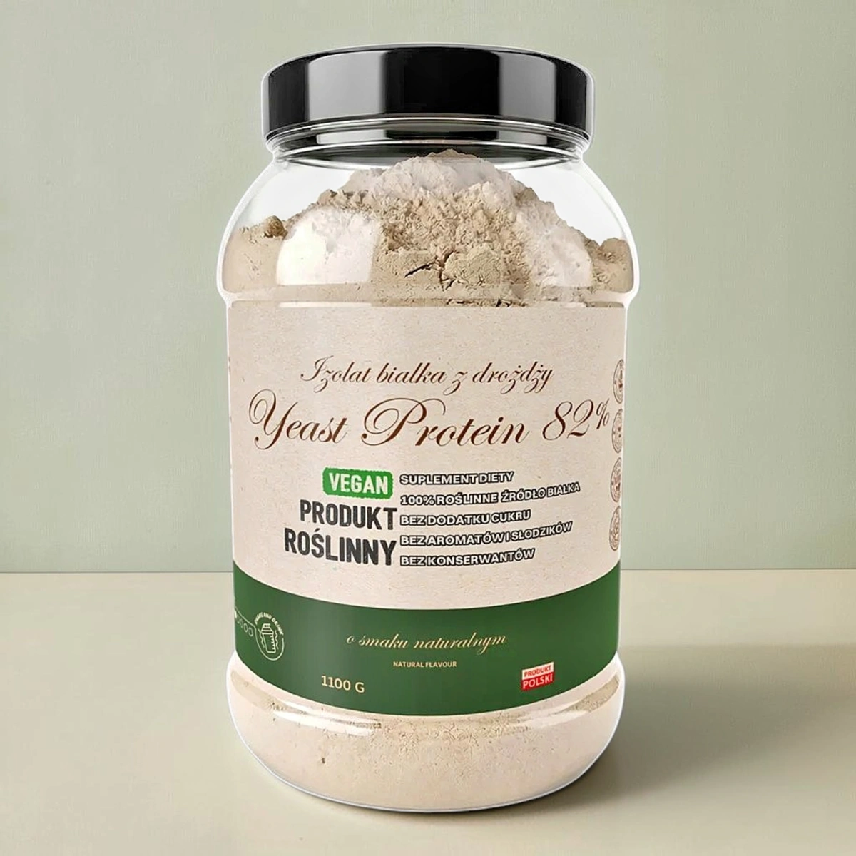 Białko z drożdży NATURAL PURE VEGAN 82% BIAŁKA roślinnego