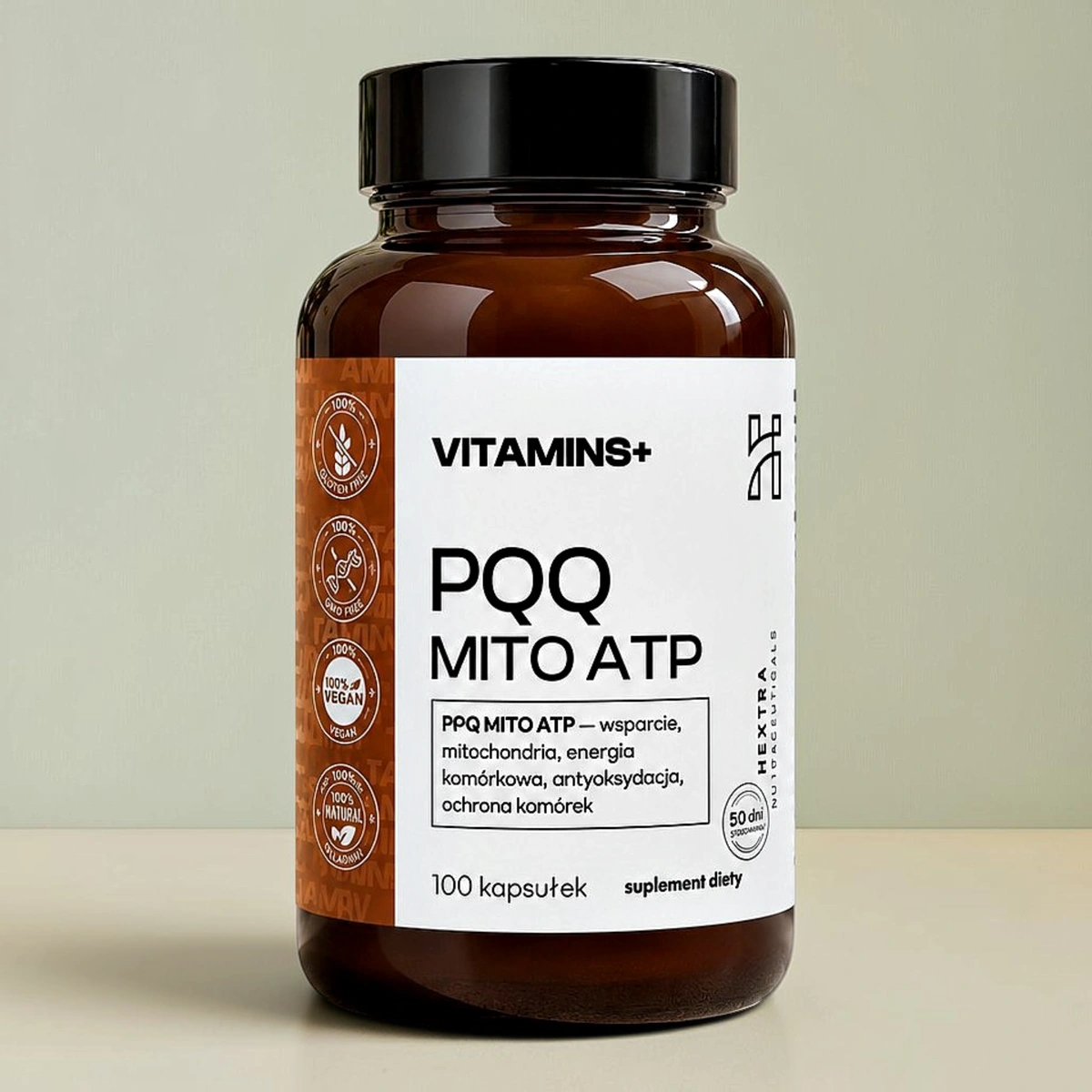 Hextra PQQ MITO ATP - kompleks mitochondrialny, 100 kaps.
