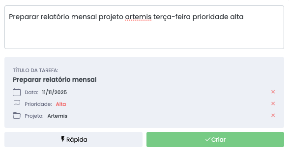 PlankoIA sugerindo plano de tarefas